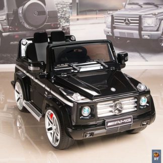 ელექტრო მანქანა DMD-G55 Mercedes-Benz AMG ახალი ვერსია 12V R / C შავი რეზინის დისკები