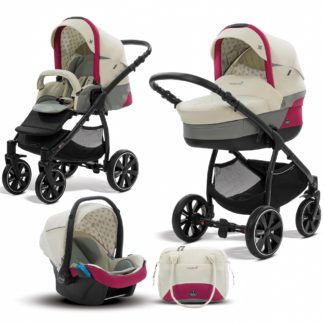 ბავშვის ეტლი Noordi Polaris SP 3/1, კრემისწითელი