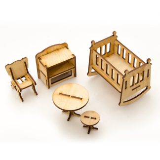 თოჯინების სახლის ასაწყობი ასაწყობი მოდელი - ბავშვთა, 5 პოზიცია