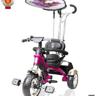 3 ბორბლიანი ველოსიპედი Lexus Trike Grand Print Deluxe New Design 2014 EVA original ვარდისფერი