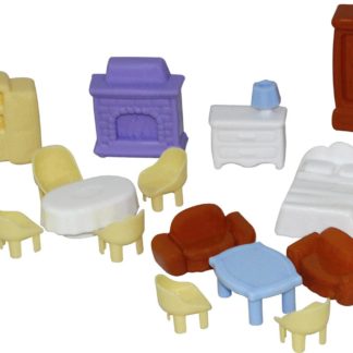 ავეჯის კომპლექტი თოჯინებისთვის, 21 ელემენტი