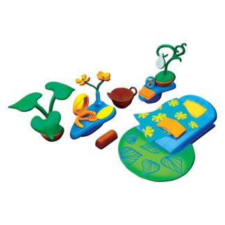 აქსესუარების კომპლექტი საძინებლისთვის მწვანე ხალიჩით