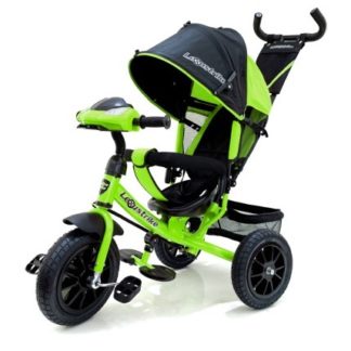 3 ბორბლიანი ველოსიპედი Lexus Trike მწვანე 12'/10'