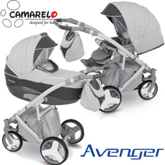 ბავშვის სასეირნო ეტლი Camarelo Avenger Lux 2 in 1, ნაცრისფერი