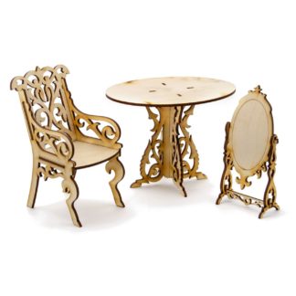 ასაწყობი მოდელი - Barbie თოჯინების გასახდელი მაგიდა