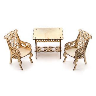 ასაწყობი მოდელი - სასადილო ოთახი Barbie თოჯინებისთვის