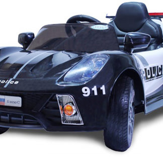 ელექტრო მანქანა Barty Porsche 911 Police B005OS შავი და თეთრი, განათება / ხმა