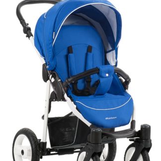 ბავშვის ეტლი Rainbow, ლურჯი, შასი თეთრი / BIA