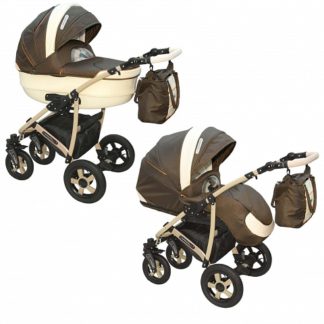 ბავშვის სასეირნო ეტლი Camarelo Carmela 2 in 1, ყავისდა კრემისფერი