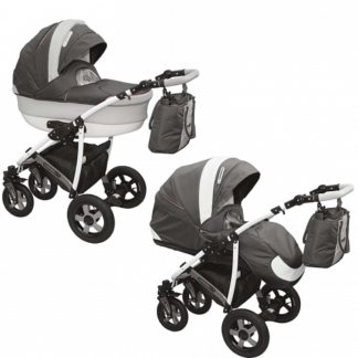 ბავშვის სასეირნო ეტლი Camarelo Carmela 2 in 1, მუქი ნაცრისფერი