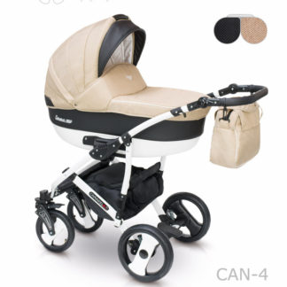 ბავშვის სასეირნო ეტლი Camarelo Carera New 2 in 1, კრემისფერი