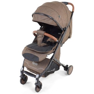 ბავშვის სასეირნო ეტლი Nuovita Giro, ყავისფერი, შასი შავი