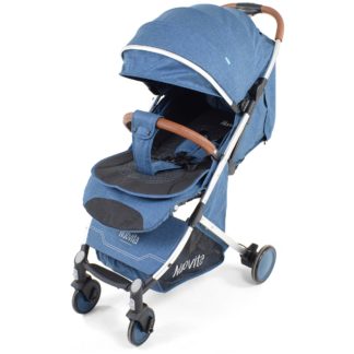 ბავშვის ეტლი Nuovita Giro, denim, შასი ვერცხლი