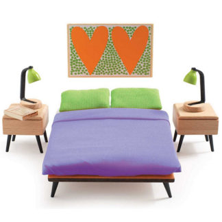 Dollhouse- ის ავეჯი - მშობლების საძინებელი