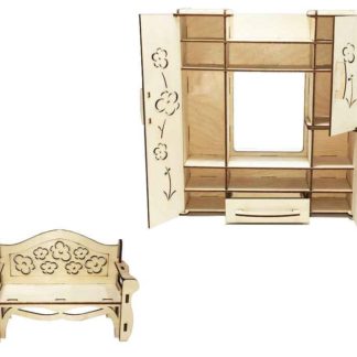 კონსტრუქტორი - მისაღები ოთახი დიდი თოჯინებისთვის