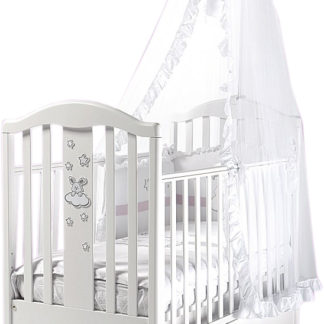 ბავშვის საწოლი რომანტიკა თეთრი