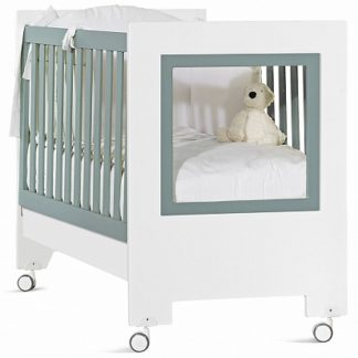 ბავშვის საწოლი Le Chic სერიიდან თეთრი-ნაცრისფერი