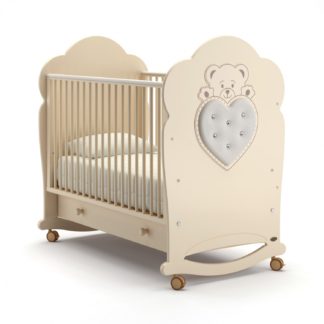 ბავშვის საწოლი Nuovita Fortuna dondolo სპილოს ძვალი სპილოს ძვალი