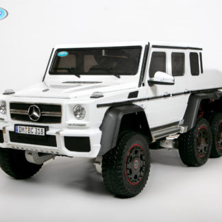 ელექტრო მანქანა Barty Mercedes-Benz G63-AMG 4WD, 6 ბორბლიანი, თეთრი