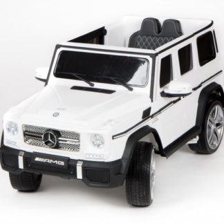 ელექტრო მანქანა Barty Mercedes-Benz G65 AMG 12V / 7AH, თეთრი
