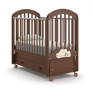 ბავშვის საწოლი Nuovita Grano swing cot მუქი კაკალი