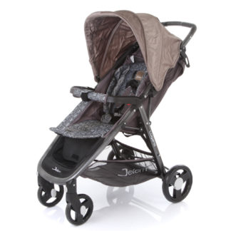 ლუგანოს ბავშვის სასეირნო ეტლი ფეხის საფარით და ქუდი, ყავა