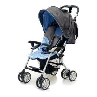 ბავშვის ეტლი Elegant, მუქი ნაცრის/ ლურჯი, ზოლები