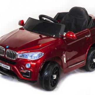 ელექტრო მანქანა BMW X6, წითელი, განათება / ხმა