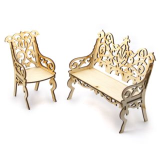 ასაწყობი მოდელი - მისაღები ოთახი Barbie Dolls