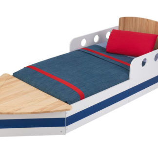 ბავშვის საწოლი იახტი თეთრეულის ყუთით