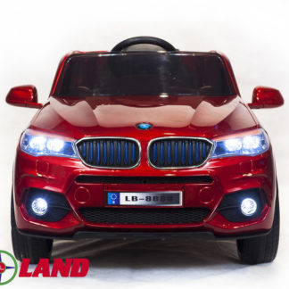 ელექტრო მანქანა BMW X5, წითელი, განათება / ხმა