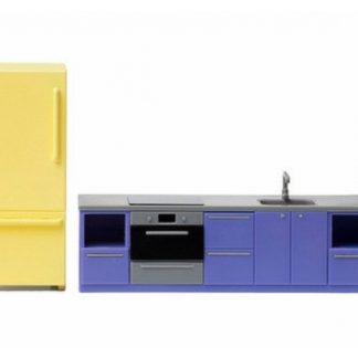 Dollhouse- ის ავეჯი - ძირითადი სამზარეულო კომპლექტი