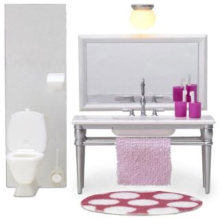 თოჯინის ავეჯი Smoland - აბაზანა 1 რადიატორის საშუალებით