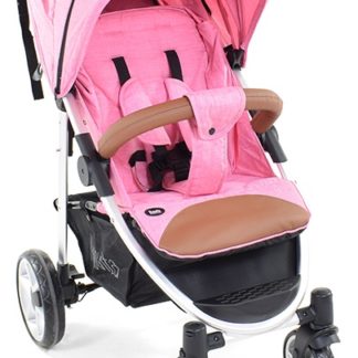 ბავშვის სასეირნო ეტლი Nuovita Corso, ვარდისფერი, შასი ვერცხლი