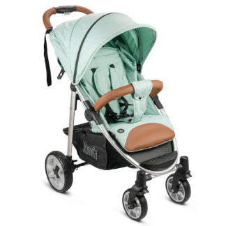 ბავშვის ეტლი Nuovita Corso ზეითუნის მწვანე შასი ვერცხლი