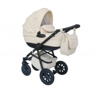 ბავშვის ეტლი Maseratti Leatherette 2 in 1, თეთრი