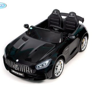 ელექტრო მანქანა Barty Mercedes-Benz AMG GT R Double, შავი სიპრიალის