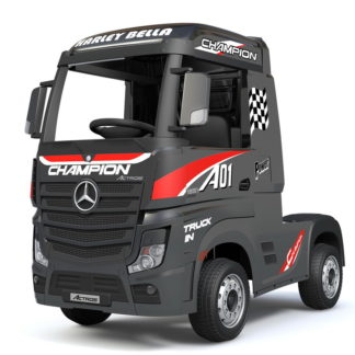 ელექტრო მანქანა Barty Mercedes-Benz Actros შავი სიპრიალის