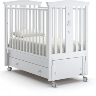 ბავშვის საწოლი Nuovita Fasto საქანელას საყრდენი თეთრი