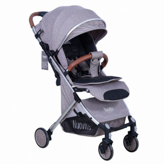 ბავშვის სასეირნო ეტლი Nuovita Giro Lux, ყავა, ვერცხლი