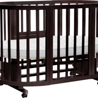 კონვერტირებადი მრგვალი საწოლი Noony Cozy wenge