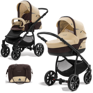 ბავშვის ეტლი 2 – ში 1 - Polaris Sport, რძე / ყავისფერი