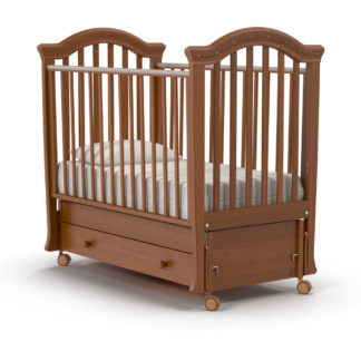 ბავშვის საწოლი Nuovita Perla swing cot მუქი კაკალი