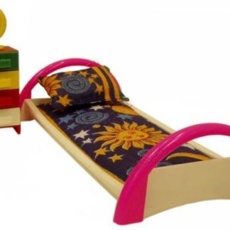 ავეჯის კომპლექტი - საწოლი საწოლის მაგიდასთან