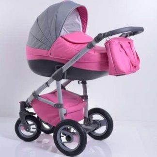 ბავშვის ეტლი Tutic Rider 2 in 1, ვარდისფერი – მწვანე