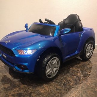 ელექტრო მანქანა Ford Mustang, ლურჯი, განათება / ხმა