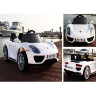 ელექტრო მანქანა Bugati, თეთრი, განათება / ხმა