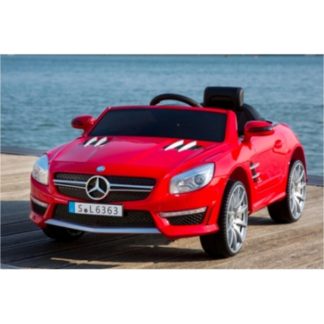 ელექტრო მანქანა Mercedes-Benz SL63 12V/7Ah, 2x30W, რადიო კონტროლი, ხმა და განათება, წითელი