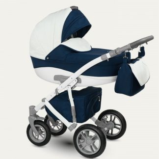 ბავშვის ეტლი Camarelo Sirion 2 in 1, თეთრი და ლურჯი