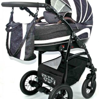 ბავშვის ეტლი Tutic Cayenne 3 in 1 ფერი ნაცრისფერი შაბლონებით